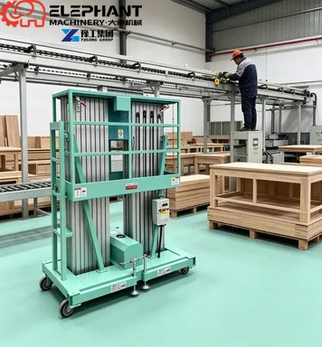 Premium Aeril Working Skylift Double-mast Aluminum Alloy Lifting Platform For Smooth And Stable Elevated Work