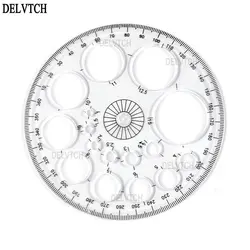 360 Degree Full Circle Instrument Protractor Ruler Drawing Template Measuring Tool For Math Architectural Drafting Art Design