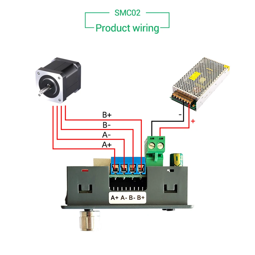 Hochleistungs-Stepper-Motor-Treiber SMC04 SMC02 All-in-One 42 57 Stepper-Motor Vorwärts-Rückwärts-Steuerung TTL-Serielle Kommunikation – Detail 20