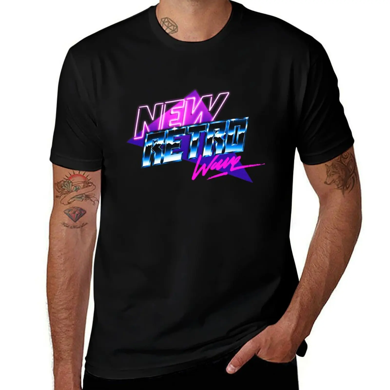 Arcade Design T-Shirt Large Size Short Sleeve T-Shirt