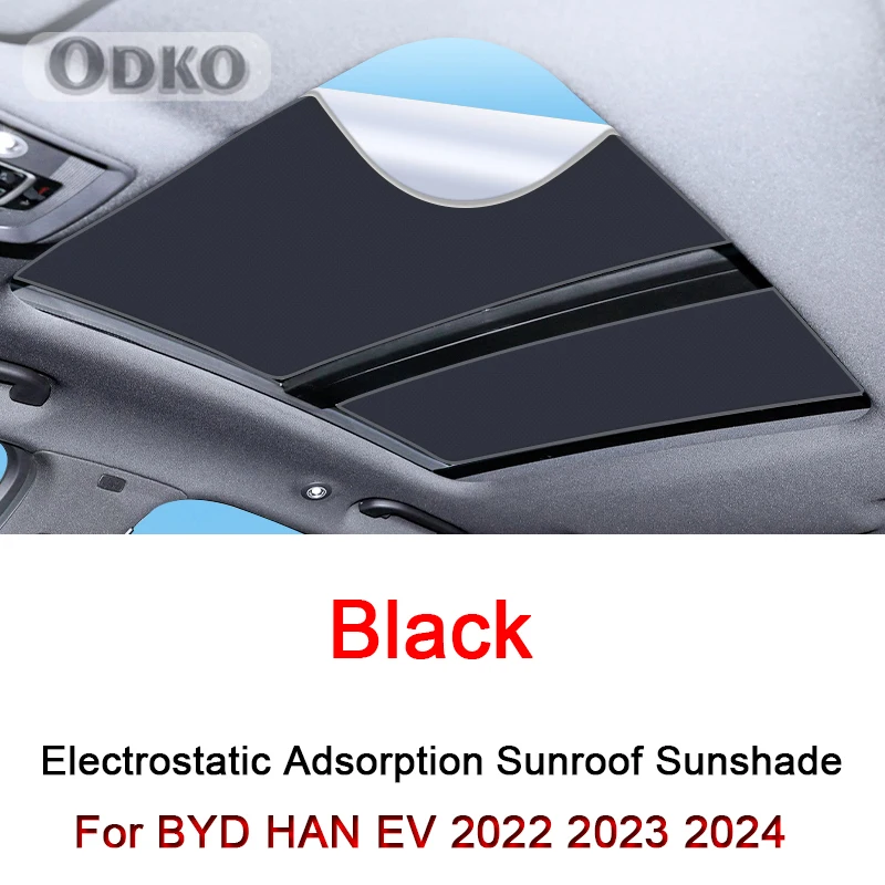 

Car Electrostatic Adsorption Sunroof Sunshade For BYD HAN EV 2022 2023 2024 Heat Insulation Skylight Sticker Auto Accessories