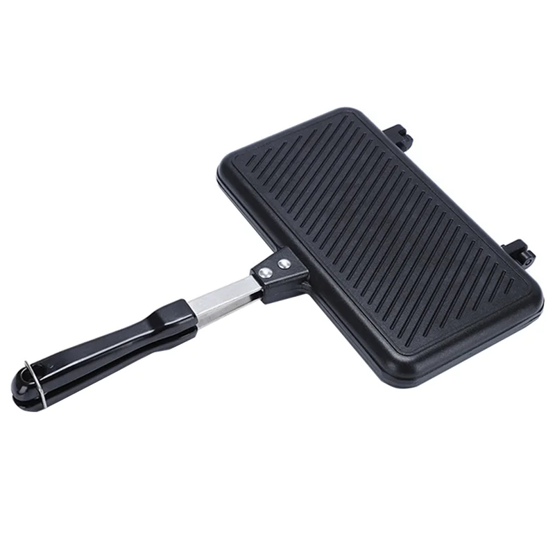 Gas Non-Stick Sandwich Maker Bread Toast Breakfast Machine Pancake Baking Barbecue Oven Mold Mould Grill Frying Pan