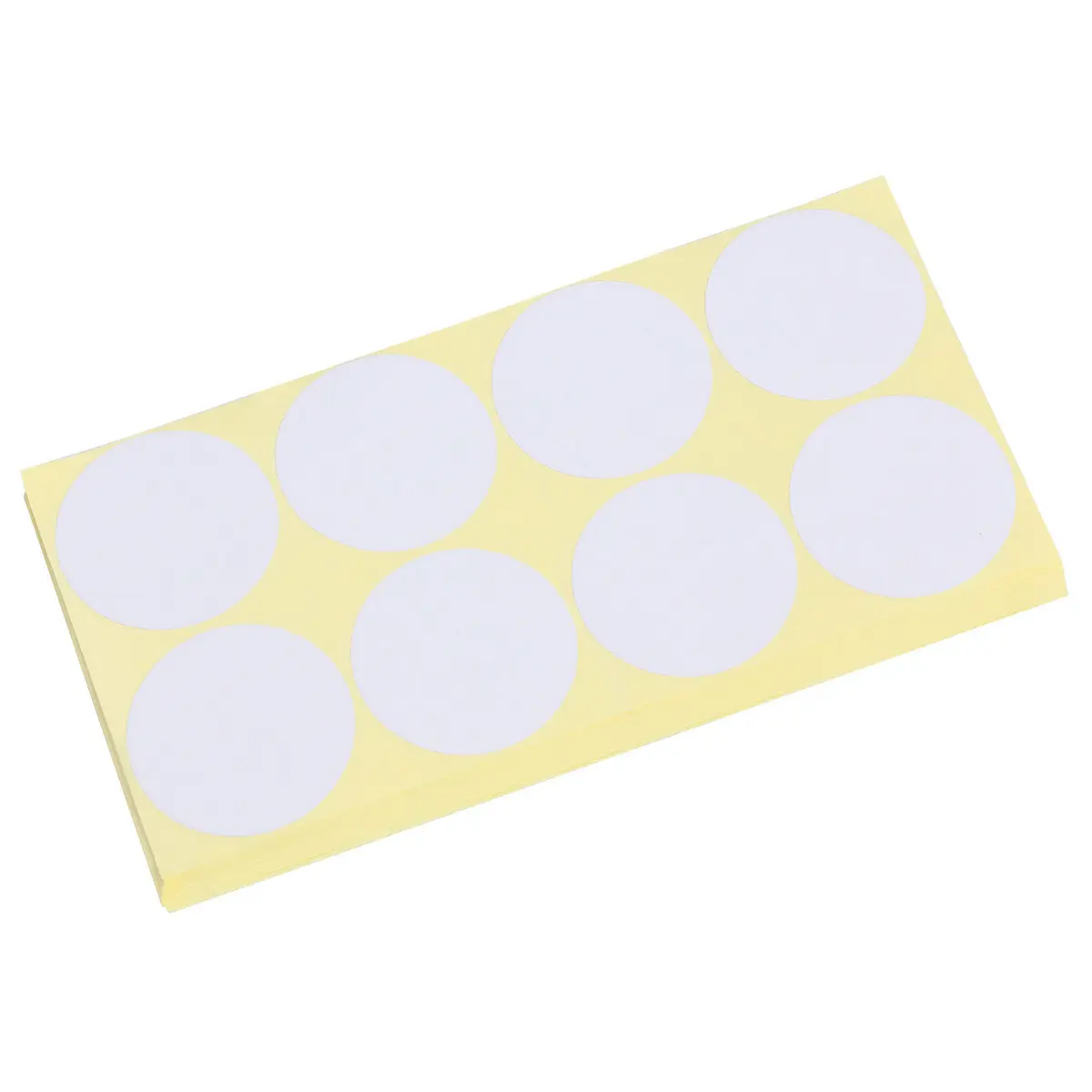 

15 Sheets Round Self Adhesive Sticky Label Eco Friendly Paper Label for Office Home Classroom Organization Blank Sticker
