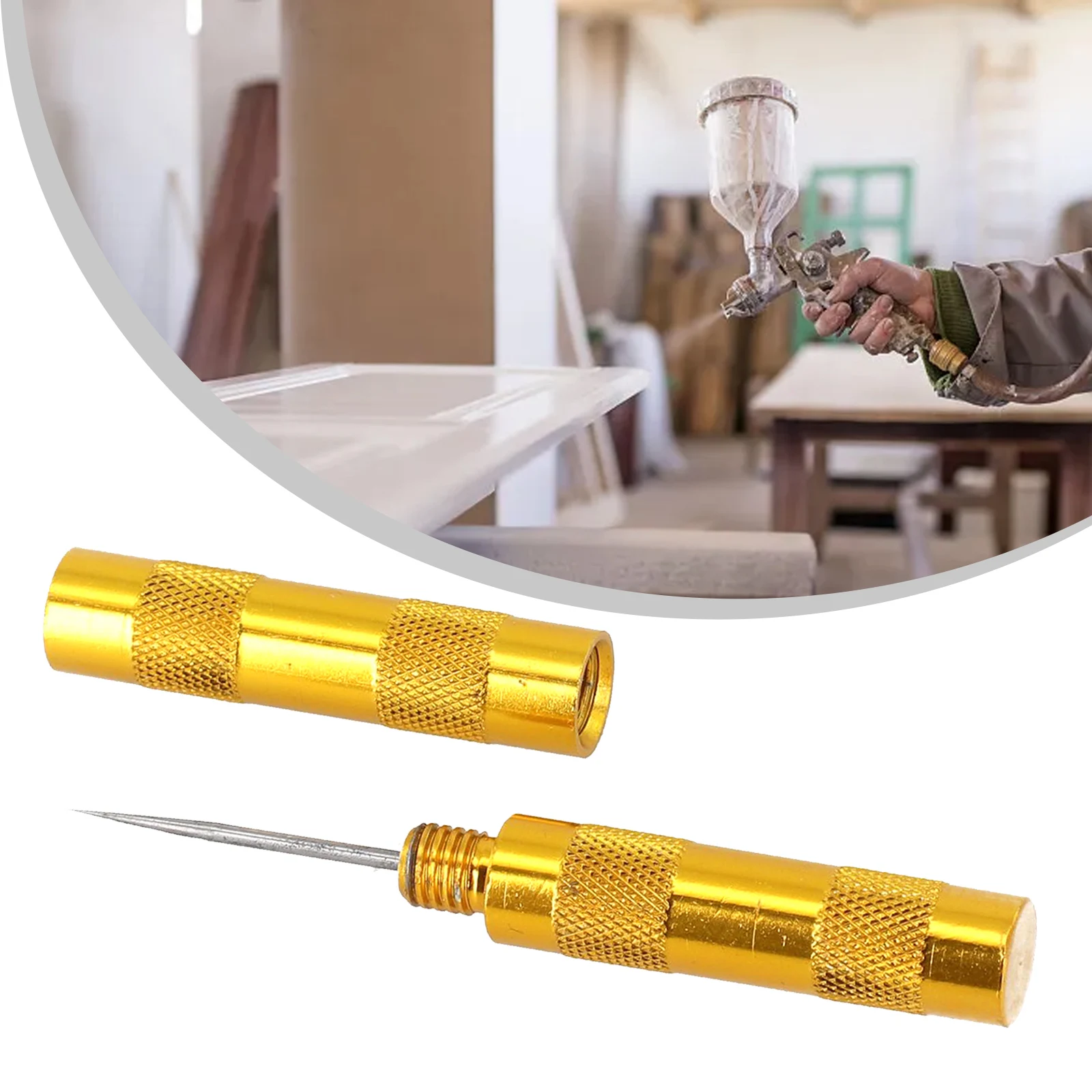 Cleanup Tool Nozzle Cleaner 1* Adjustment Easy To Carry Gold Color Unblocking Nozzles Washer Cleaning New Unused