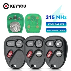 KEYYOU KOBLEAR1XT Pilot bezkluczykowy do Chevrolet Silverado Suburban S10 Tahoe Fit GMC Yukon Sierra 315Mhz 3/4 Przyciski Pilot samochodowy