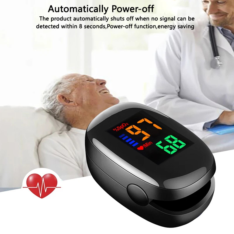 Finger Pulse Oximeter Medical Portable Blood Oxygen Oxymetre Heart Rate Saturation Meter OLED Oximetro De Dedo