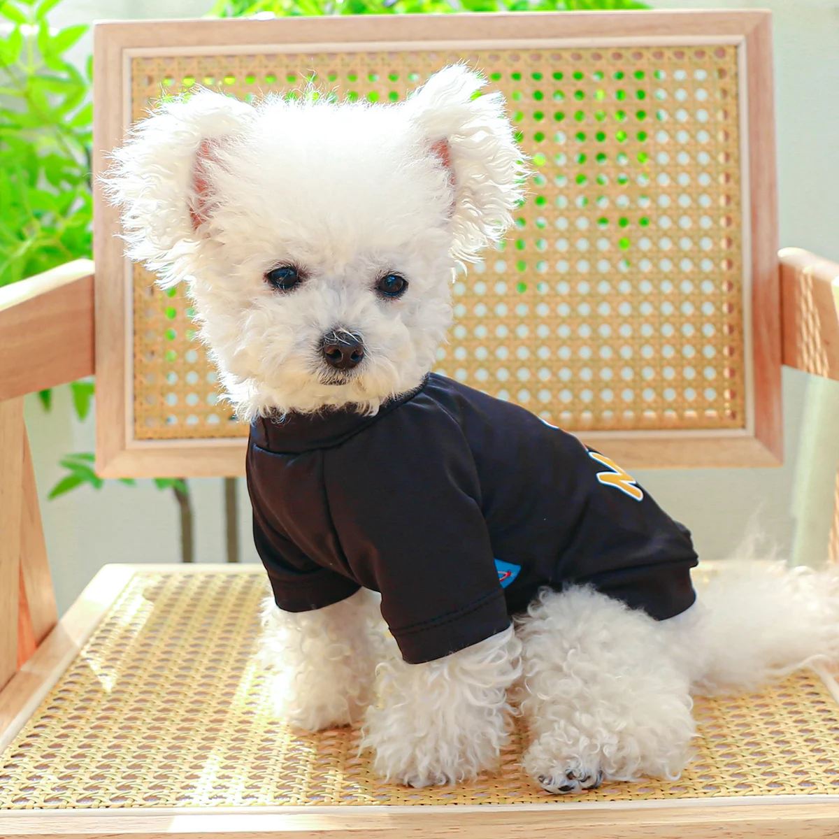 1PC Pet Clothing Dog Spring/Summer Breathable White Black I Love Mom Pullover Comfortable T-shirt For Small Medium Dogs