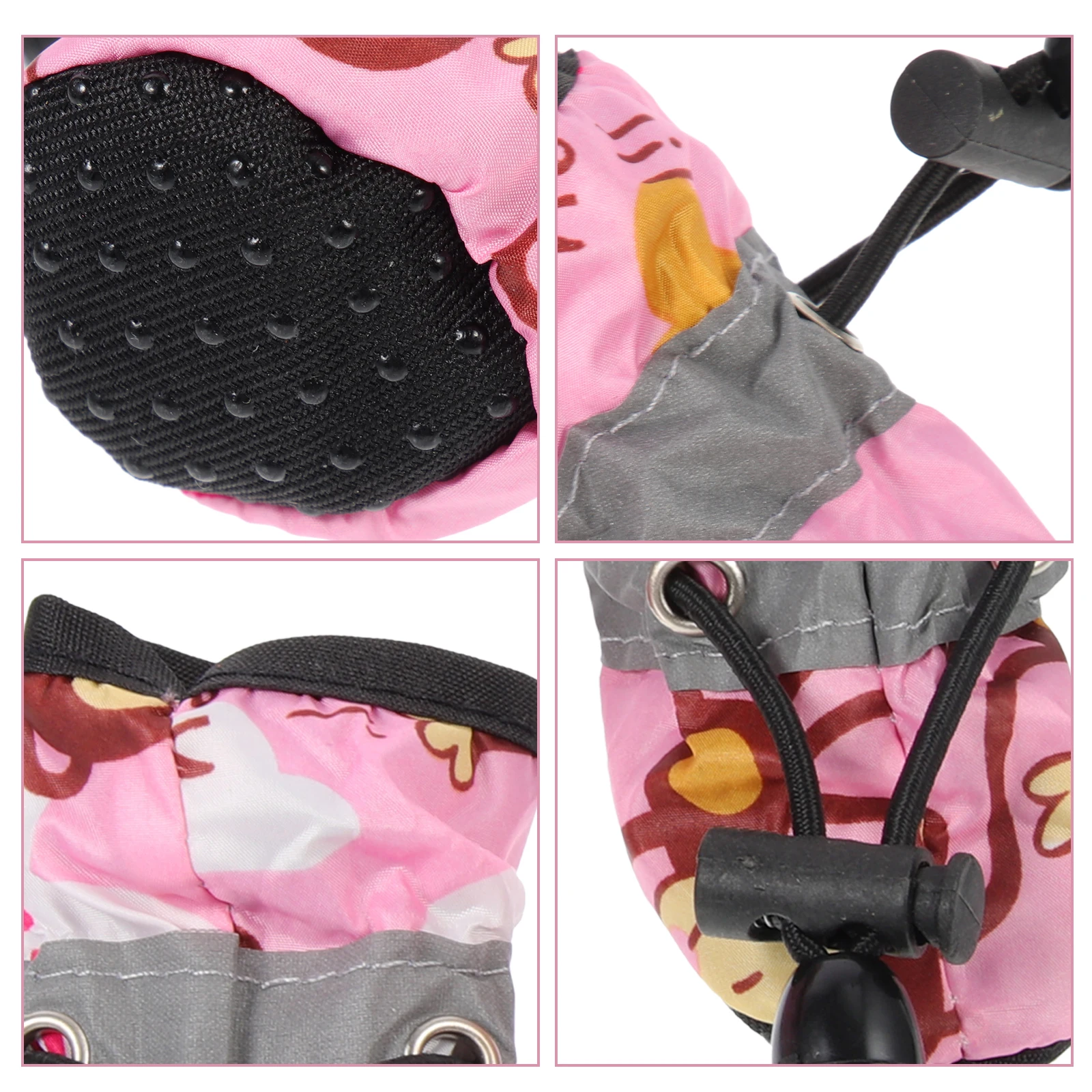 

Dog Shoes Medium Size Soft Sole Waterproof Adjustable Outing Puppy AntiSlip Breathable Pet Supplies Dog Protectors