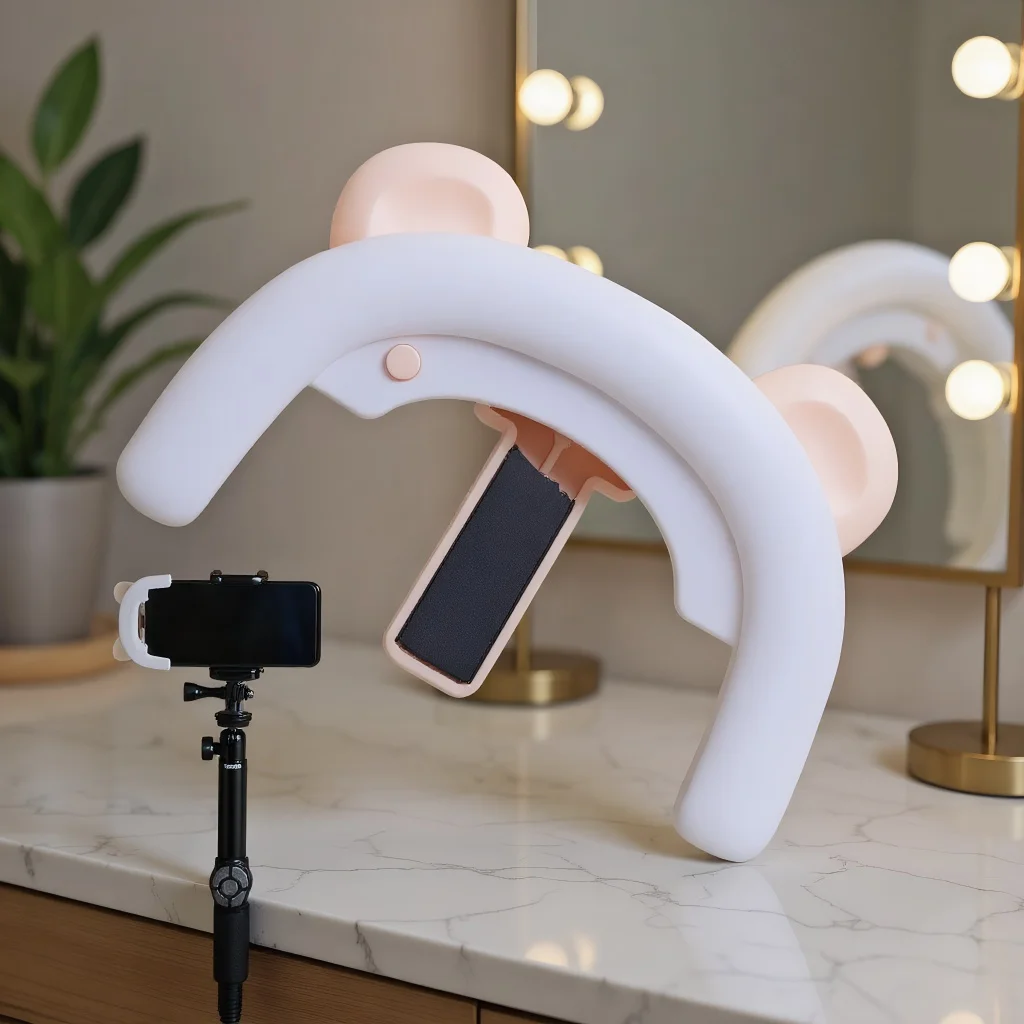 Регулируемый светодиодный кольцевой светильник для селфи — перезаряжаемый через USB 3-режимный заполняющий светильник с зажимом