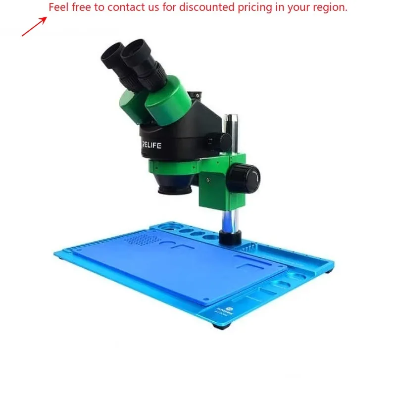 

RELIFE RL-M5T-004N Trinocular Stereo Microscope Digital Microscope For Mobile Phone Jewelry Repair PCB Welding Tools