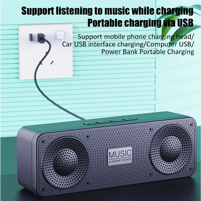 S18 Wireless Creative Bluetooth Smart Speaker Mobile Phone Audio Computer Subwoofer Outdoor Convenient Radio