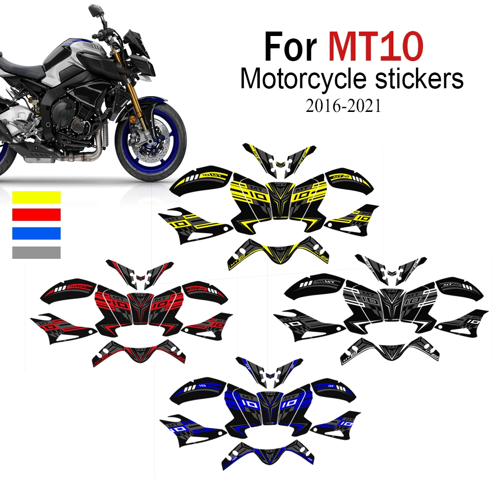 For Yamaha MT10 FZ MT - 10  2016 2017 2018 2019 2020 2021 Stickers Tank Pad Protector Fairing Fender Motorcycle Knee Decal Fuel