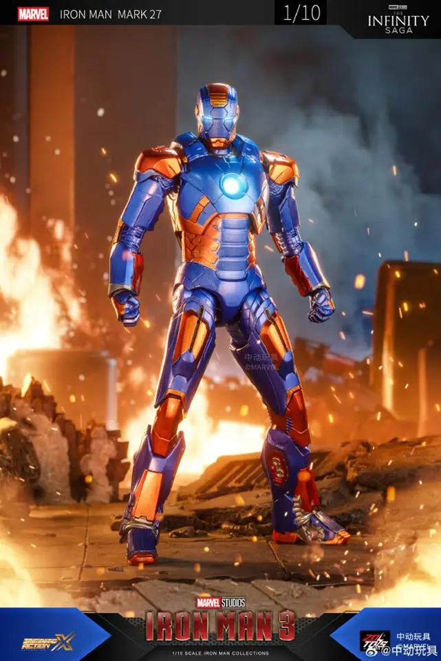 オリジナル ZDDTS 1/10 比率 アベンジャーズ アイアンマン マーク 27