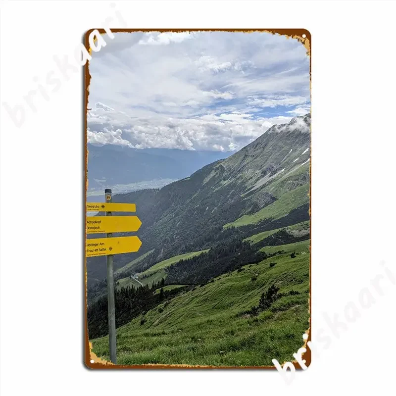 Goetheweg Trail Innsbruck Poster Metal Plaque Cinema Garage Retro Mural Painting Cave Pub Tin Sign Poster