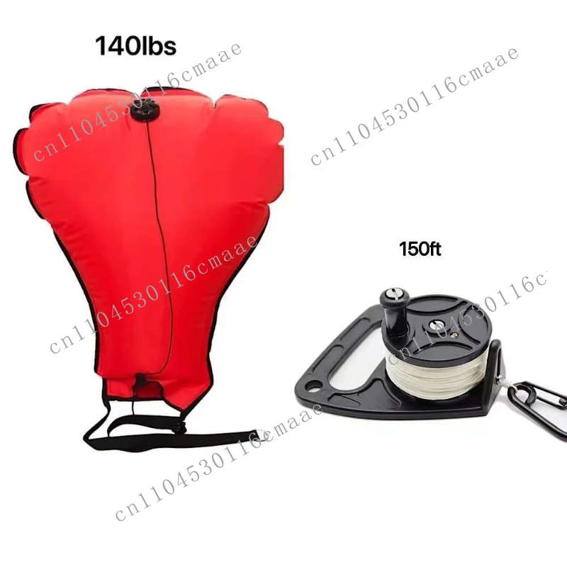 Emergency DivingGear 140lbs High Visibility Salvage Bag Quick Inflation Deflation Overpressure Protection Safe Ascend