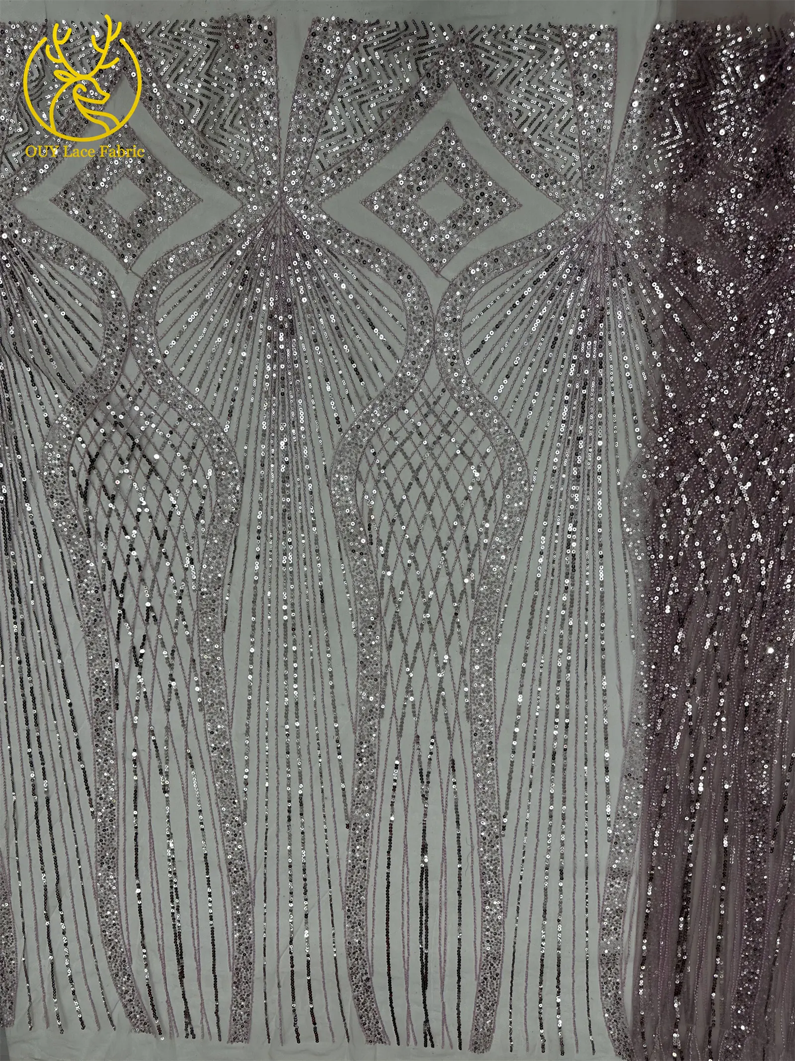 5 Yards Afrikanischer Spitzenstoff 2026 Hochwertiger Französischer Perlen-Pailletten-Spitzenstoff Nigerianischer Tüll-Spitzenstoff für Damen-Abendkleider – Detail 17