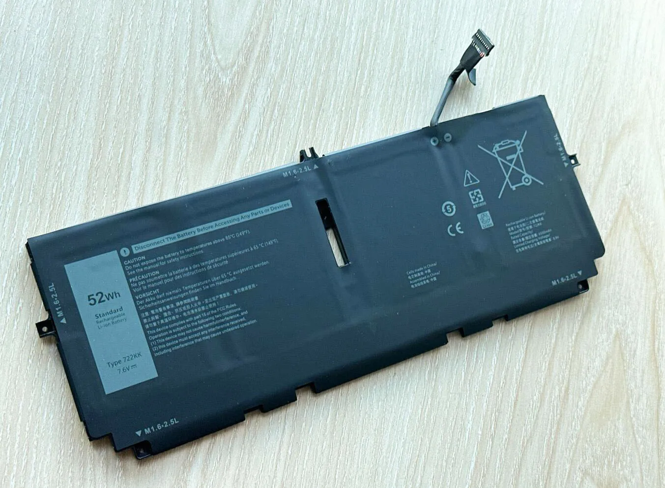 SeagullStar 7.6V 52Wh 722KK Laptop Battery For Dell XPS 13 9300 9310 9380 Series P117G P117G001 P117G002 2XXFW FP86V WN0N0