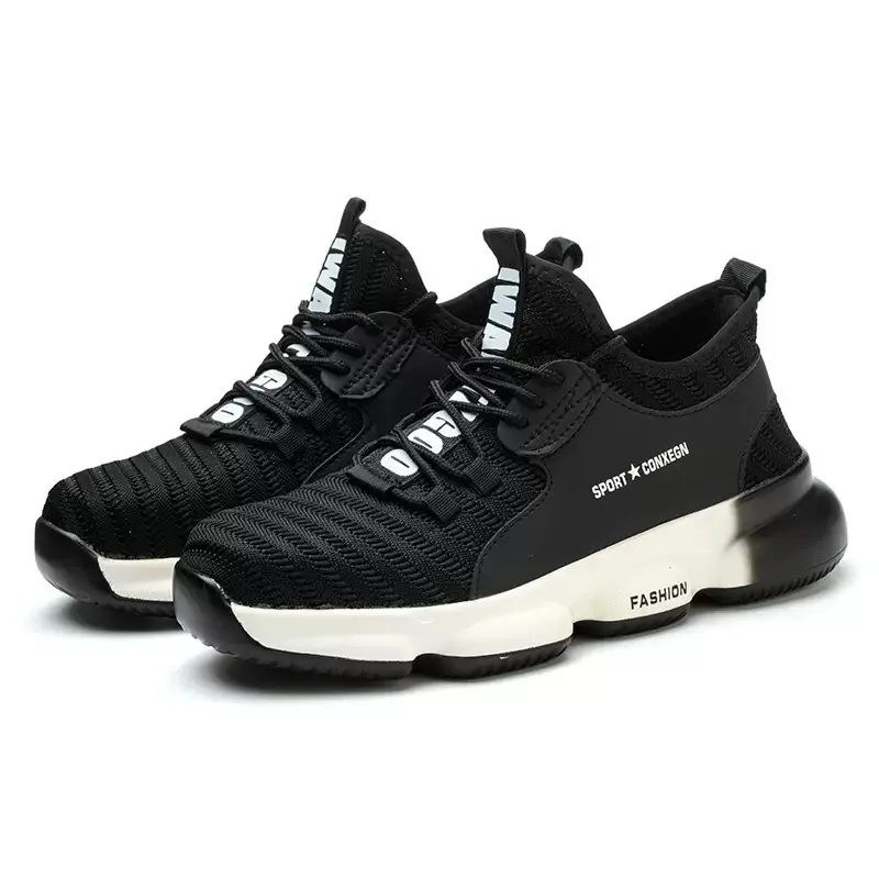 Chaussures de travail confortables et anti-écrasement pour hommes et femmes, chaussures de travail antidérapantes, résistantes à l'usure, de protection de sécurité, nouvelle collection