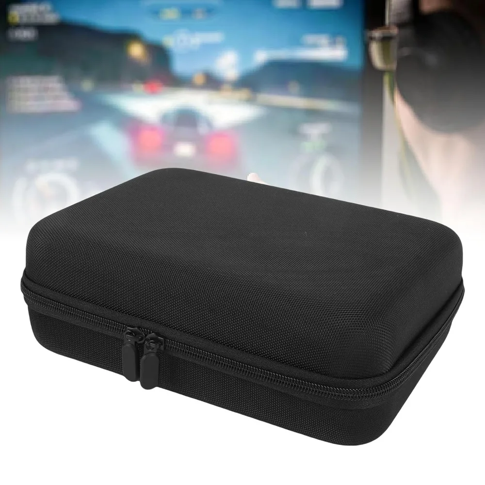 EVA Material Controller Storage Box Black Color Internal Mesh Pocket Hard Shell Case Holds 2 Controllers With Handle