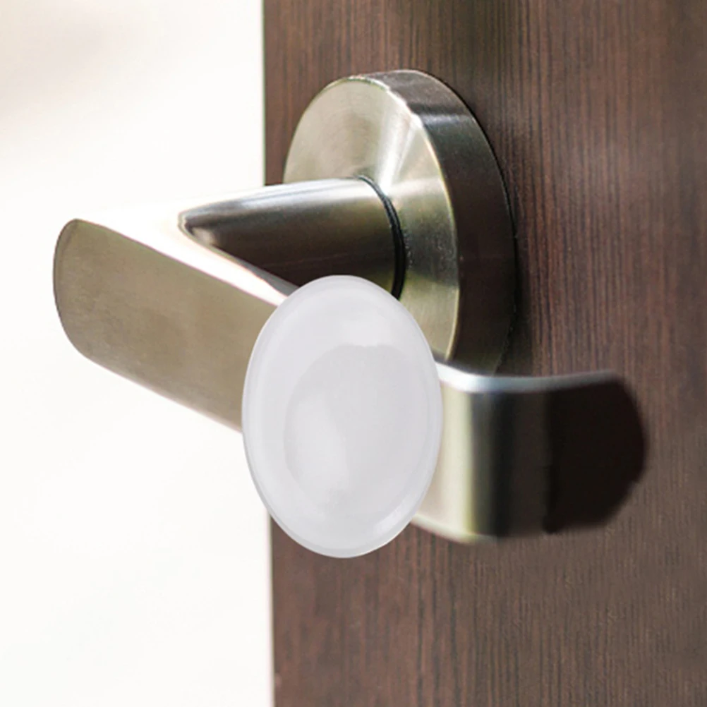 

10pcs Protectors Clear Handle Bumpers Door Stoppers For Wall Durable Mute Sound Easy Stick Universal Fit Glass Wood Tile Fridge