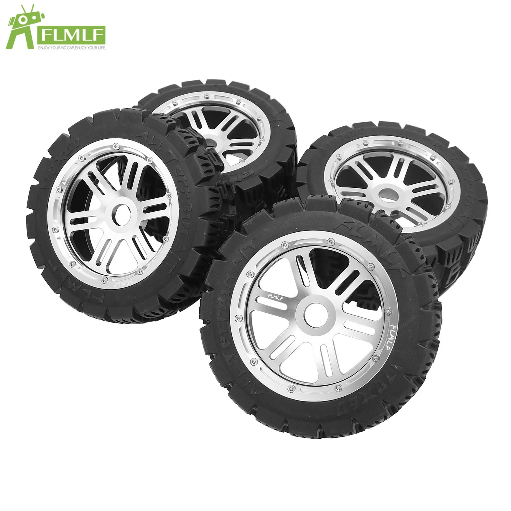 Metal Front or Rear 24mm Split Hex Wheel Hub or Reinforcing All Terrain Tyre Set for 1/5 HPI ROFUN ROVAN KM BAJA 5B SS Rc Parts