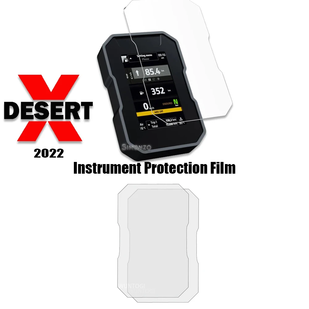 

Desert X Motorcycle Dashboard Screen Protector For Ducati DESERT X 2022 Screen Protector Scratch Protection Film