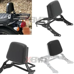 Motorcycle Backrest Sissy Bar Luggage Rack For Triumph Bonneville T100 2017-2022 T120 2016-2022 Street Scrambler 2017-2022