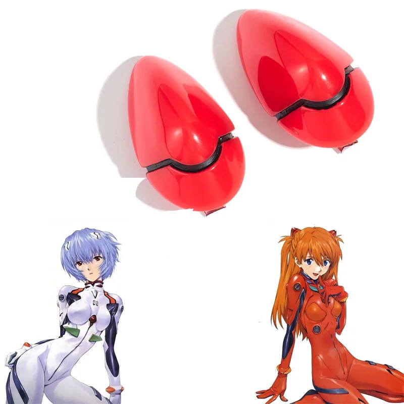 

EVA 1 пара красных заколок для волос Аска Лэнгли Сорю Аянами Рей, головные уборы, аниме, косплей, смоляные заколки для волос, головные уборы, реквизит, подарок