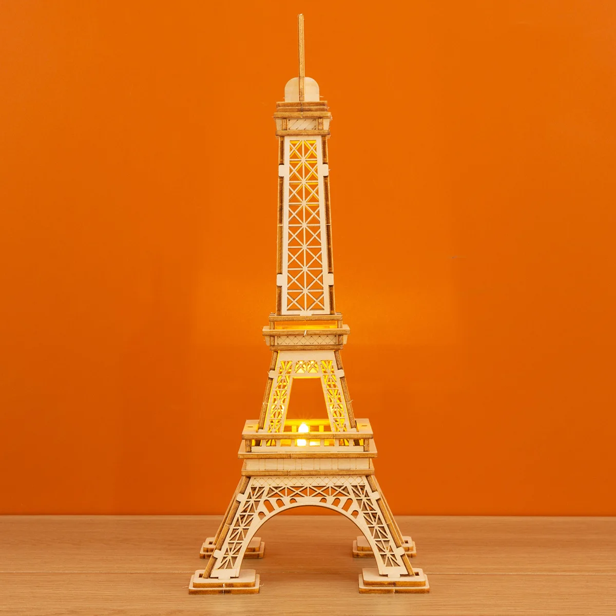 Paris Eiffel Tower 1:100 Wooden Puzzle 3D DIY Construction Kit Kids Educational Toy
