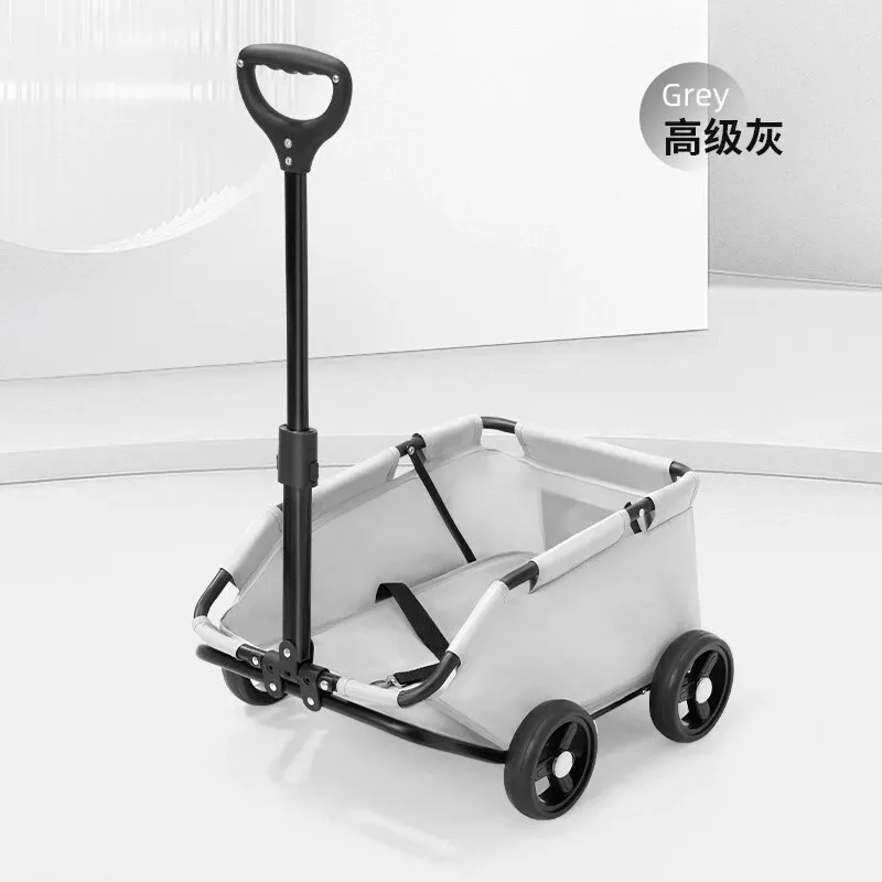 Multifunctional outdoor camp car Small push trailer, foldable trolley Picnic Mobile car Portable