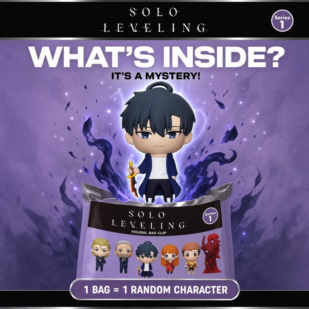 Solo Leveling 3D PVC tasclip sleutelhanger blind bag mystery box anime chibi cartoon pop hanger rugzak charme cadeau