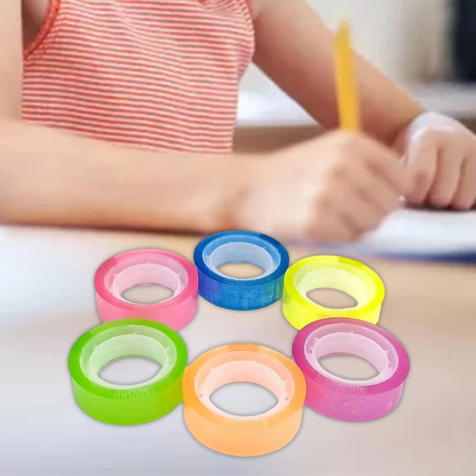 6x Sticky Ball Tape Funny Crafts DIY Tape Sticky Ball for Adult Student Game