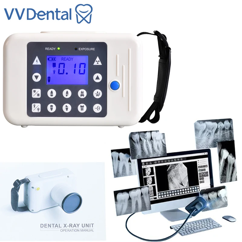 

VVDental Portable Dental X Ray Camera High Frequency X-ray Machine Digital Dental X-ray Unit Wireless RVG Image Sensor System