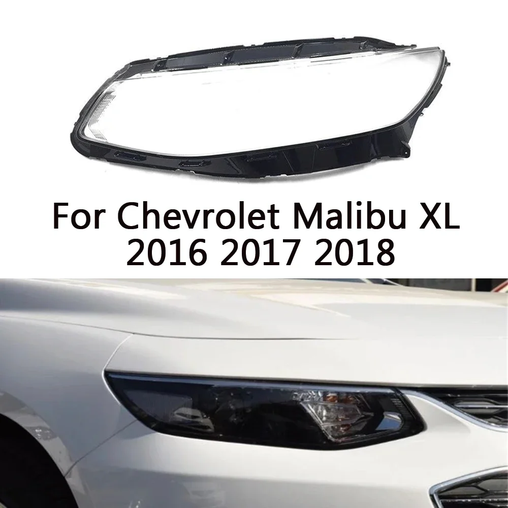 

HTTCCY For Chevrolet Malibu XL 2016 2017 2018 Front Headlight Cover Shade Headlamp Shell Transparent Glass Lampshade Lens