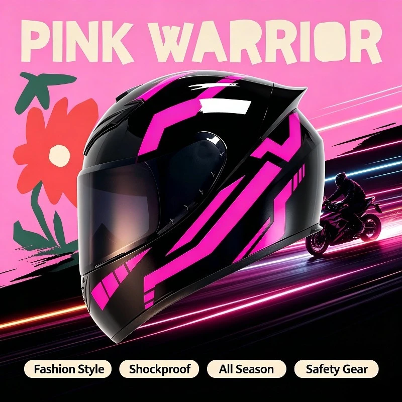 

QIike Soft-Lined Noise-Reduction Motorcycle All-Season Breathable Elegant Fashion Balanced Thermal Warm
