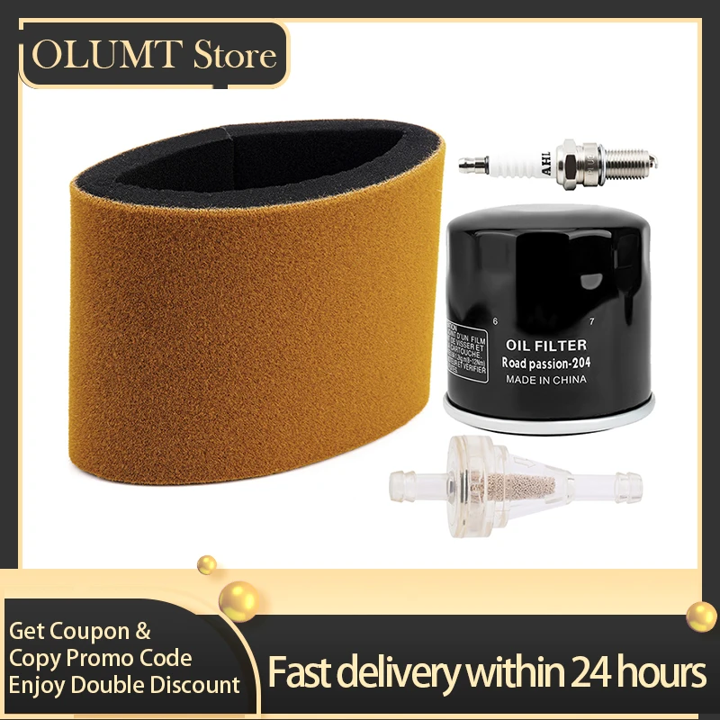 

Road Passion Motorcycle Air Filters & Oil Filter & Spark Plug Kit For Kawasaki KVF300 KVF400 Prairie 300 400 KVF300A 11013-1255