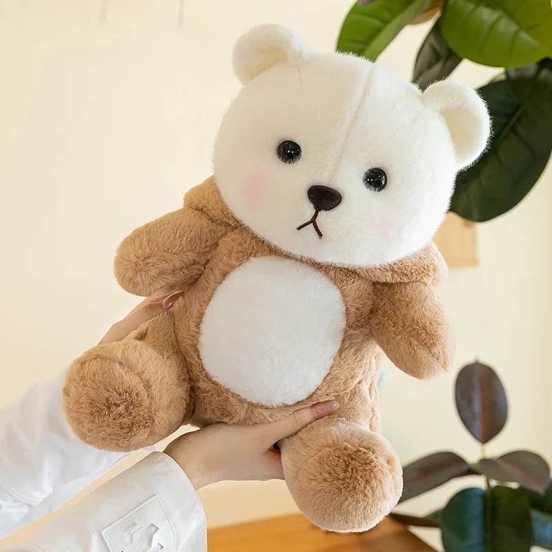 Oso de peluche de oso de lirio, Animal relleno transformador para niños, regalo de cumpleaños y Navidad, muñeco de peluche suave para niñas, almohada de abrazo para la hora de dormir