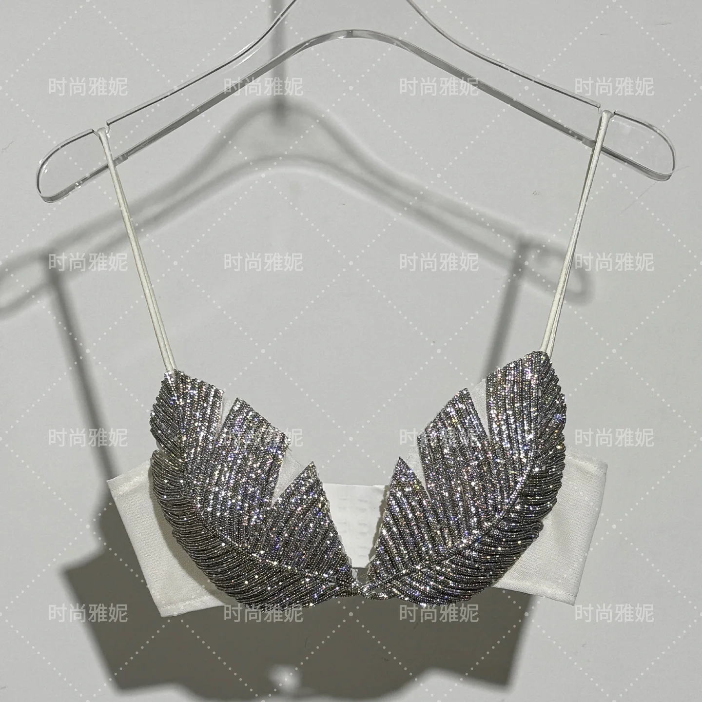New Internet Celebrity Diamond Studded Bikini Tops, Bras, Stage Performance Costumes, Sexy Luxury Bras, And Chest Accessories