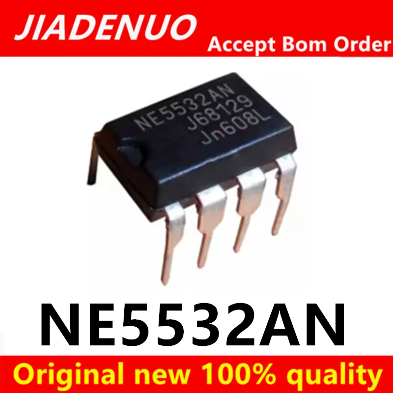 (5pcs)100% New NE5532AN The NE5532N operational amplifier is plugged into DIP-8 chipset