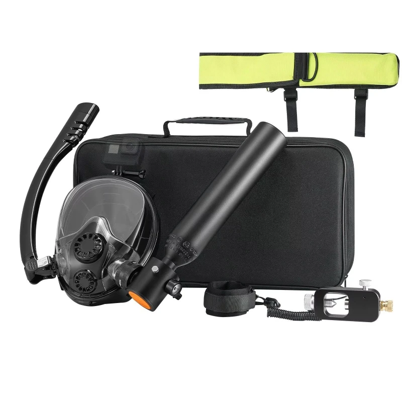 Portable high-capacity scuba diving gas cylinder diving mask aviation aluminum alloy