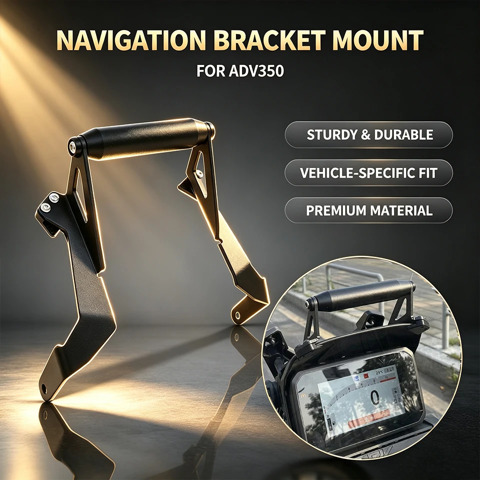 For ADV350 ADV 350 2026 Motorcycle Phone GPS Navigation Mount Bracket Handlebar Bar Extension Stand Holder