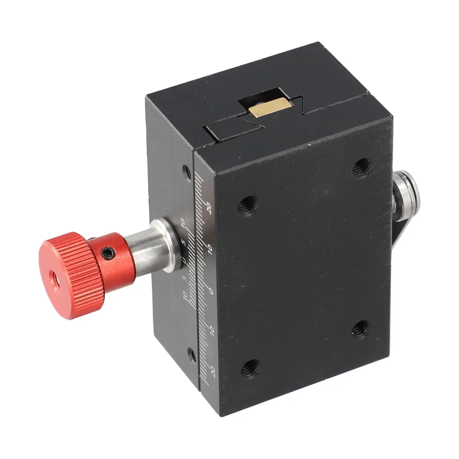 

Aluminum Alloy Slide Displacement Stage Manual Precision Stage Black Anodized Finish Brass Sliding Structure Scale Level 0.01mm