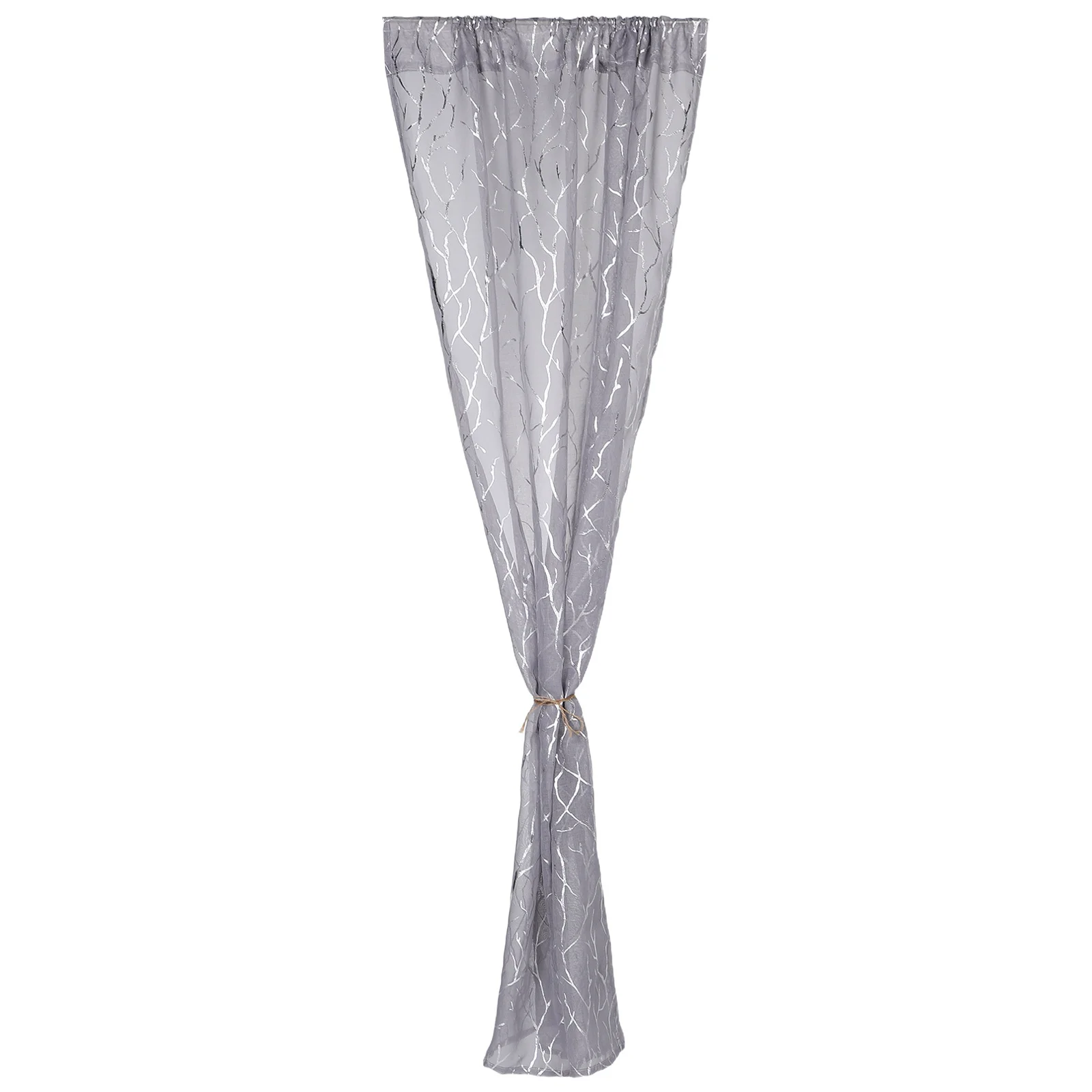 

Privacy Sheer Curtain Single Panel Light Filtering Modern Design Easy Installation for Living Room Bedroom Dining Room Long