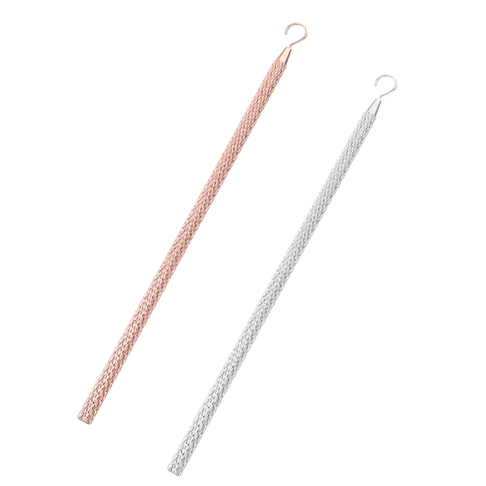 

2 Pcs Helper Tool Portable Jewelry Fastener Bracelet Lightweight Metal Accessories Desktop Memo Stand