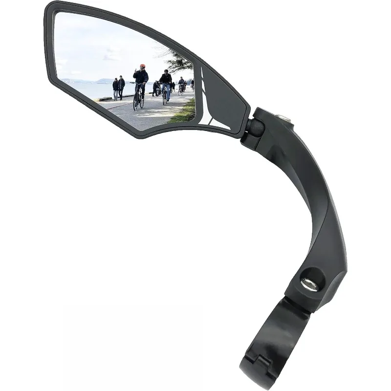 

Hafny NEW Handlebar Bike Mirror, HD,Blast-resistant, E-bike Mirror, Glass Lens, HF-MR095 (Silver Left)