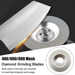1pc 100mm Diamond Grinding Disc Cut Off Discs Wheel Emery Sharpening Disc 400/600/800Grit Grinder Blades Rotary Abrasive Tools