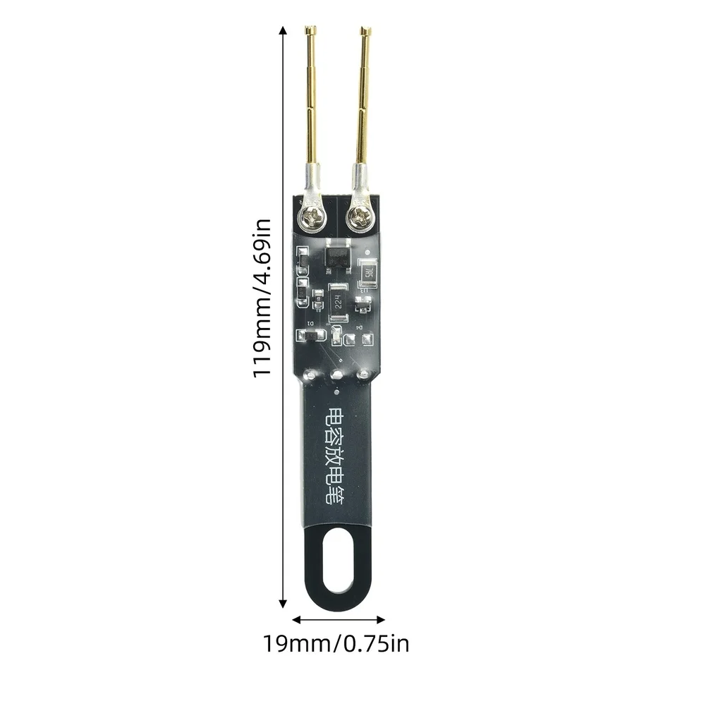 5000UF Capacitor Discharge Pen for Electrical Maintenance AC DC 8 1000V Adjustable Spacing LED Power Status Light