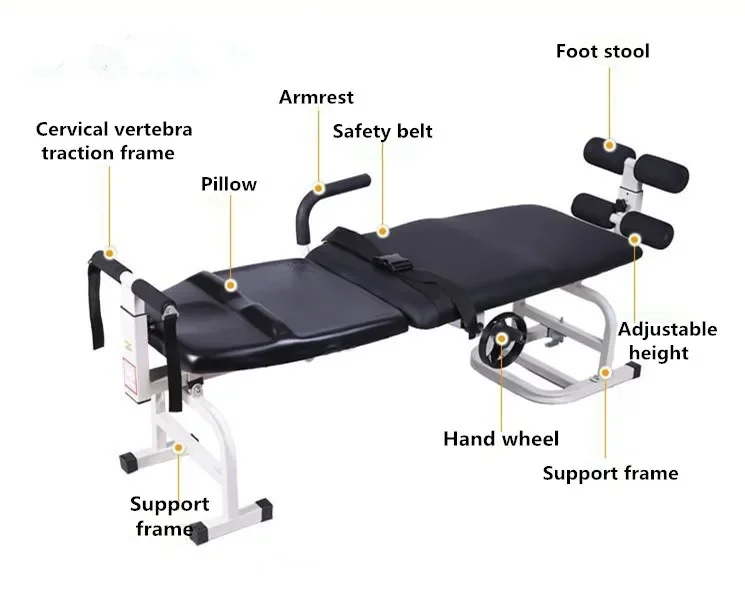 YYHC2019 new Therapy Massage Bed Table cervical Integrated lumbar traction bed body stretching device