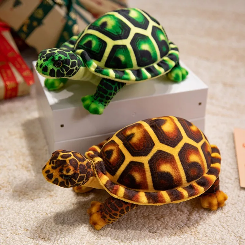 25 cm gesimuleerde schildpad knuffel zachte levensechte schildpad gevulde pop schattige pluche sierkussen verjaardagscadeaus kinderen jongen