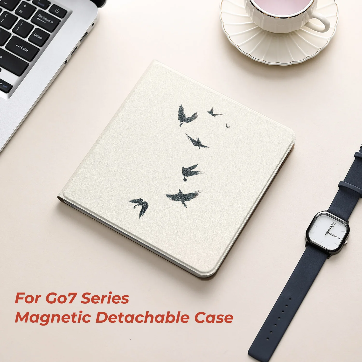 twosheep Chinese Style Detachable Magnetic Case suit for Boox Go7 Go Color7 GenII GenI Leaf3 Leaf3c Leaf2 7